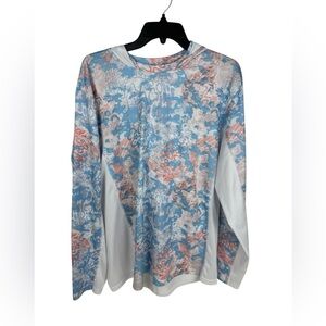 HUK Fishing long Sleeve Hooded Performance Sun Protection Size Large